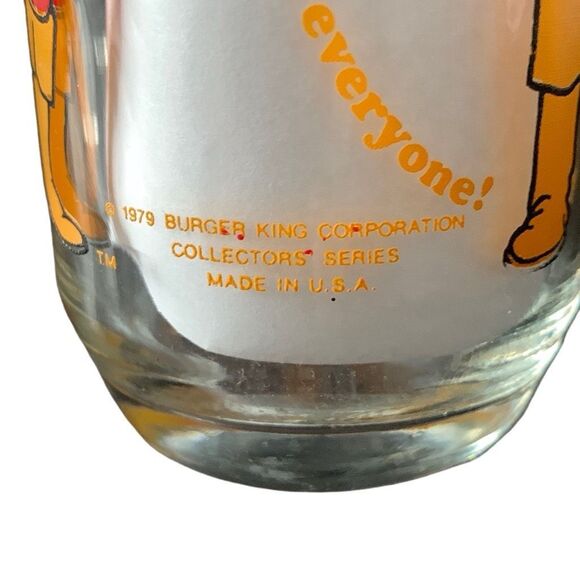 Vintage Burger King Collector Glasses 1979 Burger King Sir Shake A Lot Lot of 2 - Picture 7 of 10